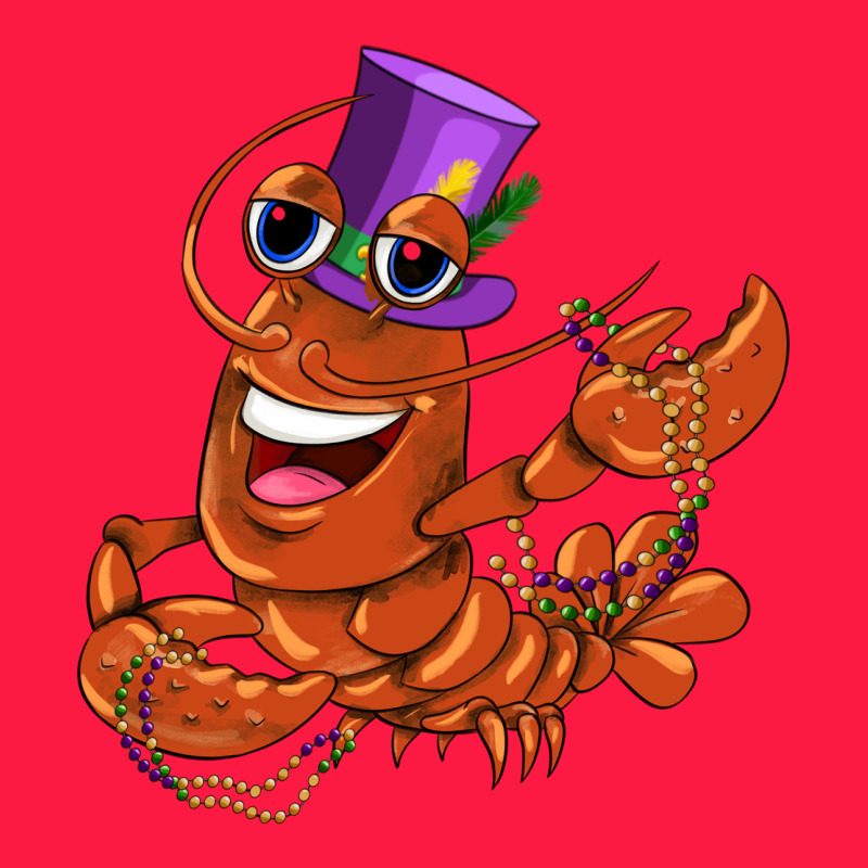Mardi Gras Crawfish Zipper Hoodie by CowGirlArtShop | Teevron