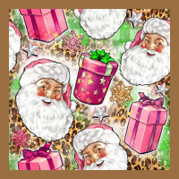 Pink Christmas Santa Claus And Gift Box Vintage Tee | Teevron