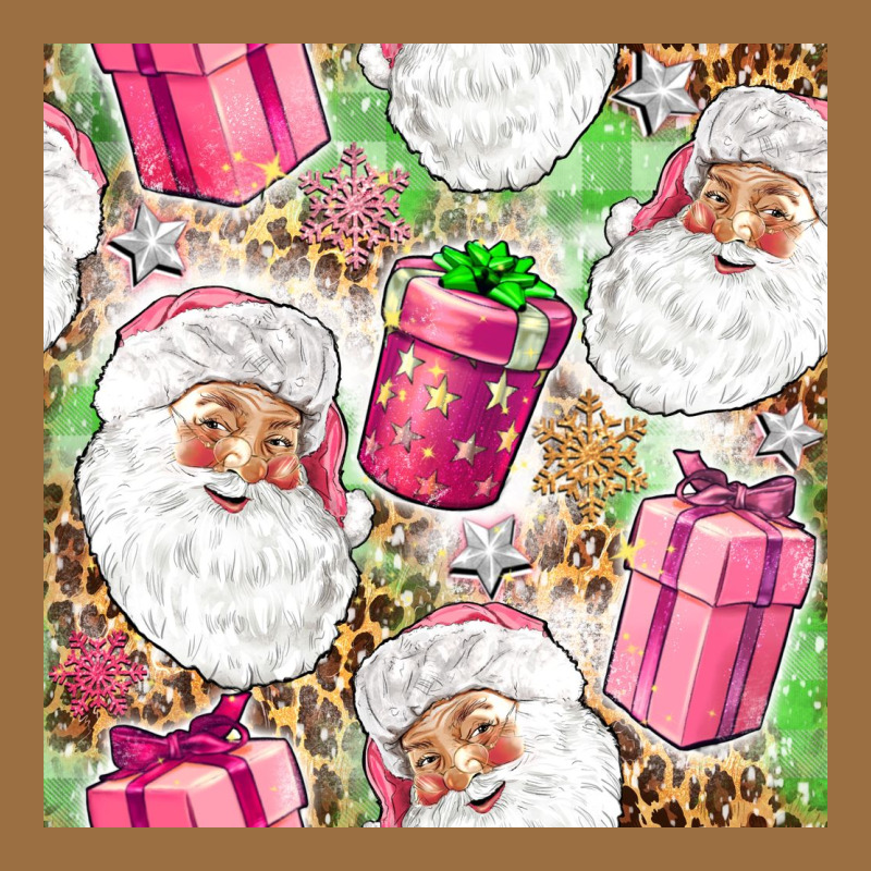 Pink Christmas Santa Claus And Gift Box Vintage Tee by NancyCooperArtShop | Teevron