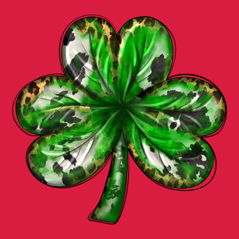 Shamrock With Leopard And Cowhide St. Patricks Day Premium Hoodie by HowdyJamesFarm | Teevron