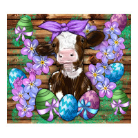 easter cow eggs flowers daisys | Teevron