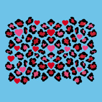 Valentine's Day Leopard And Heart Background Premium Sweatshirt | Teevron