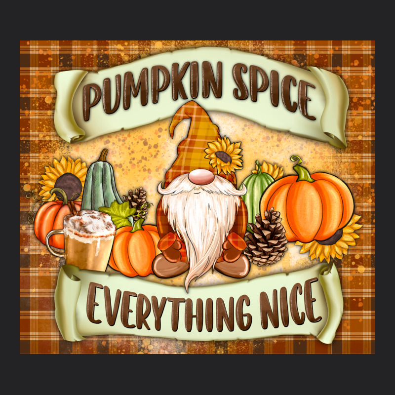 Pumpkin Spice Everything Nice Gnome Vintage Tee by MaliasSmallBusiness | Teevron