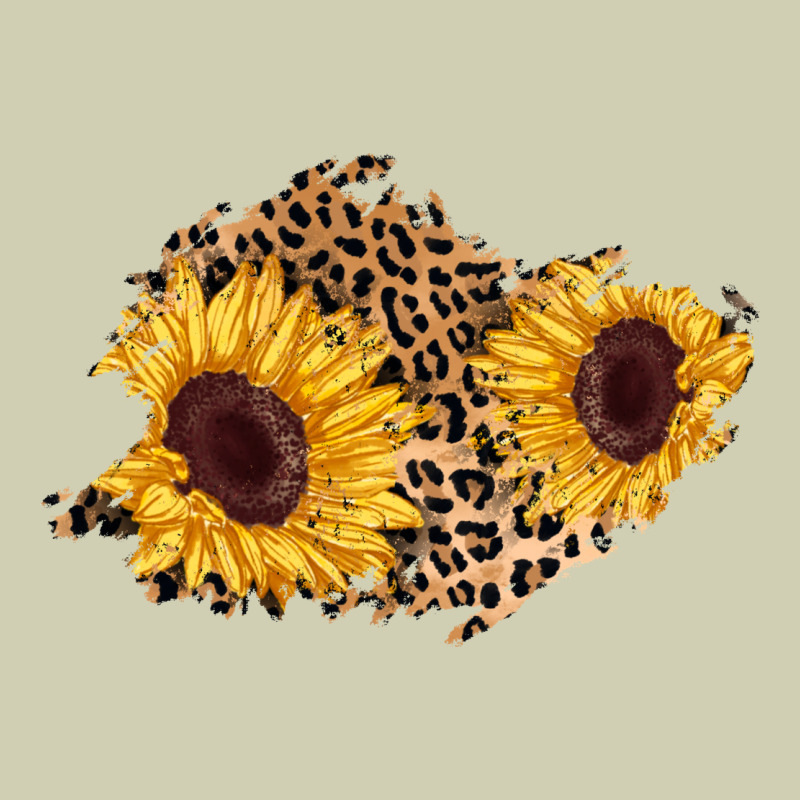 Sunflower Leopard Patch Heavy Core Tee by AdoDesignShop | Teevron