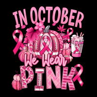 In October We Wear Pink American Football Ladies Tee | Teevron