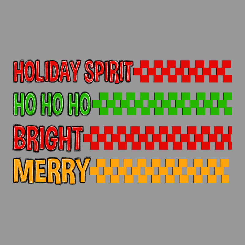 Holiday Spirit Hohoho Bright Merry Vintage Hoodie by MaliasSmallBusiness | Teevron