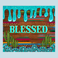 Blessed Annd Cactus With Gemstone Tumbler Ladies Tee | Teevron