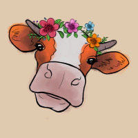 Cow With Flowers Heavyweight Sweatshirt | Teevron
