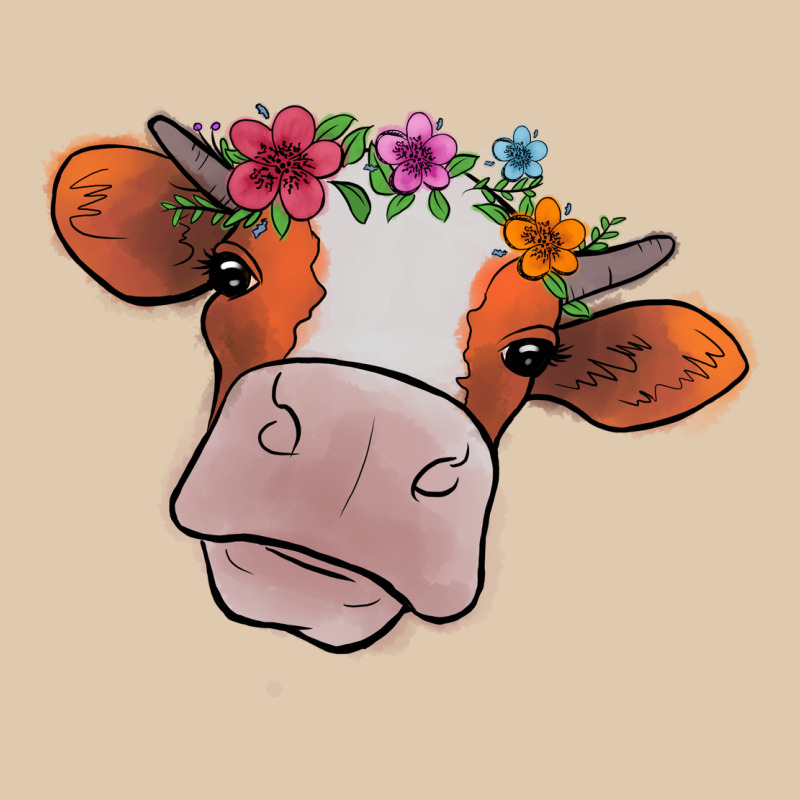 Cow With Flowers Heavyweight Sweatshirt by Bettercallsaul | Teevron