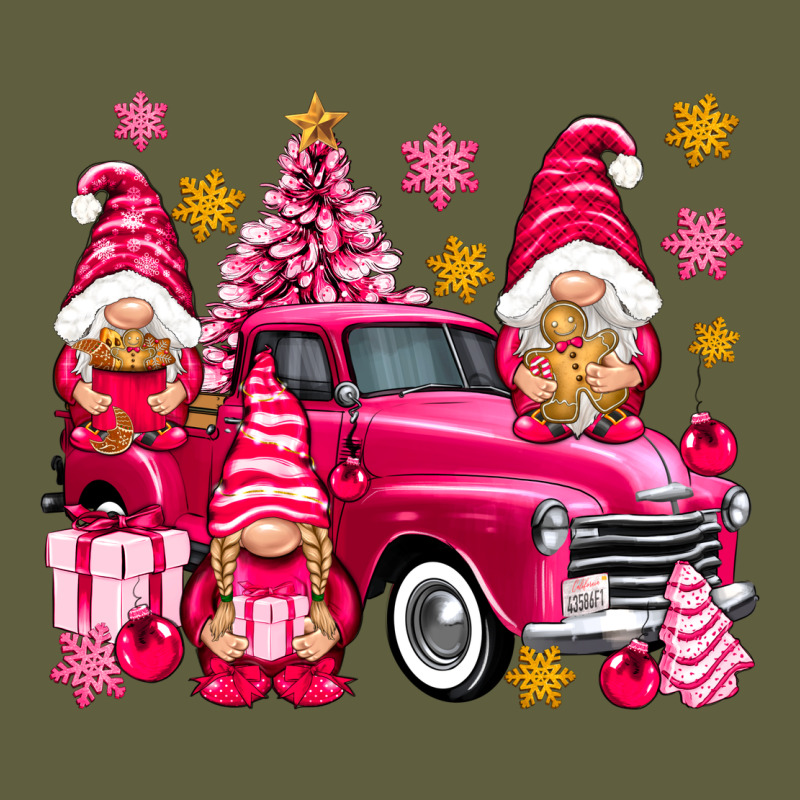 Pink Christmas Gnomes Truck Vintage Tee by NancyCooperArtShop | Teevron