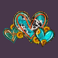 Western Leopard Turquoise Cowhide Hearts Olivia Heavyweight Hoodie | Teevron