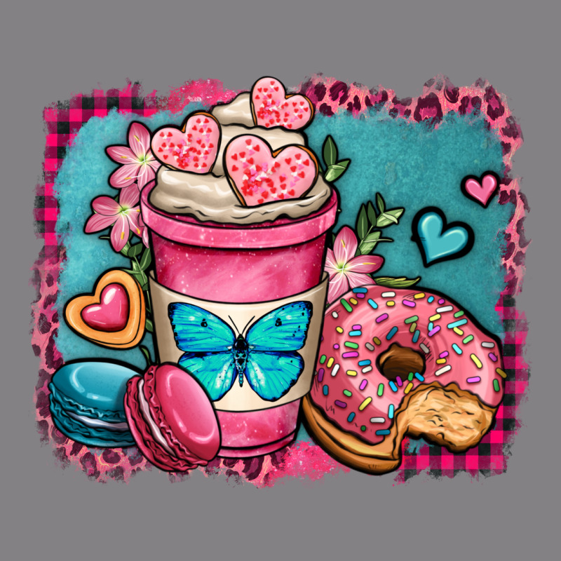 Valentines Day Coffee Cup And Sweets Heavyweight Hoodie by OliviaCreatesArt | Teevron