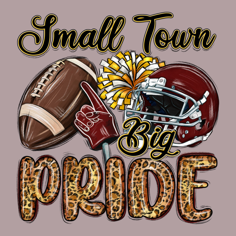 Small Town Big Pride Maroon Yellow Vintage Hoodie by MaliasSmallBusiness | Teevron