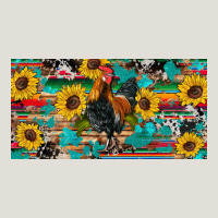 Western Coop Animals Rooster Sunflowers Cowhide Wooden Serape Glitter Heavy Core Tee | Teevron