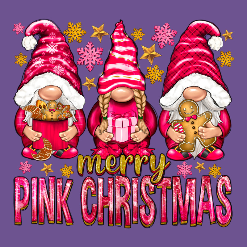 Merry Pink Christmas Gnomes Vintage Tee by NancyCooperArtShop | Teevron