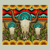 Bull Skulls Gemstones And Cactus With Leopard And Aztec Ladies Tee | Teevron