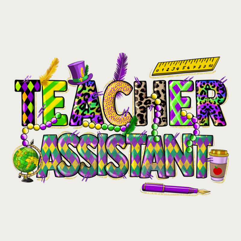 Mardi Gras Teacher Assistant Zipper Hoodie by CowGirlArtShop | Teevron