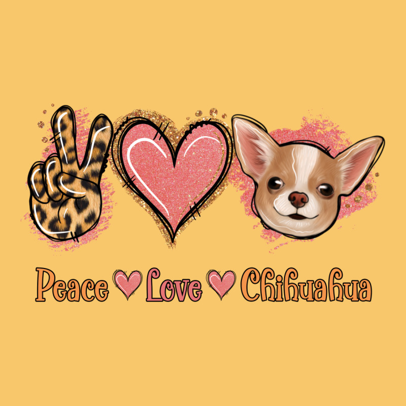 Peace Love Chihuahua Vintage Hoodie by Jasminsmagicworld | Teevron