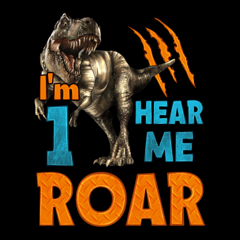 I'm One Hear Me Roar Dinosaur Birthday Premium Tee by LillyAllenDesigns | Teevron