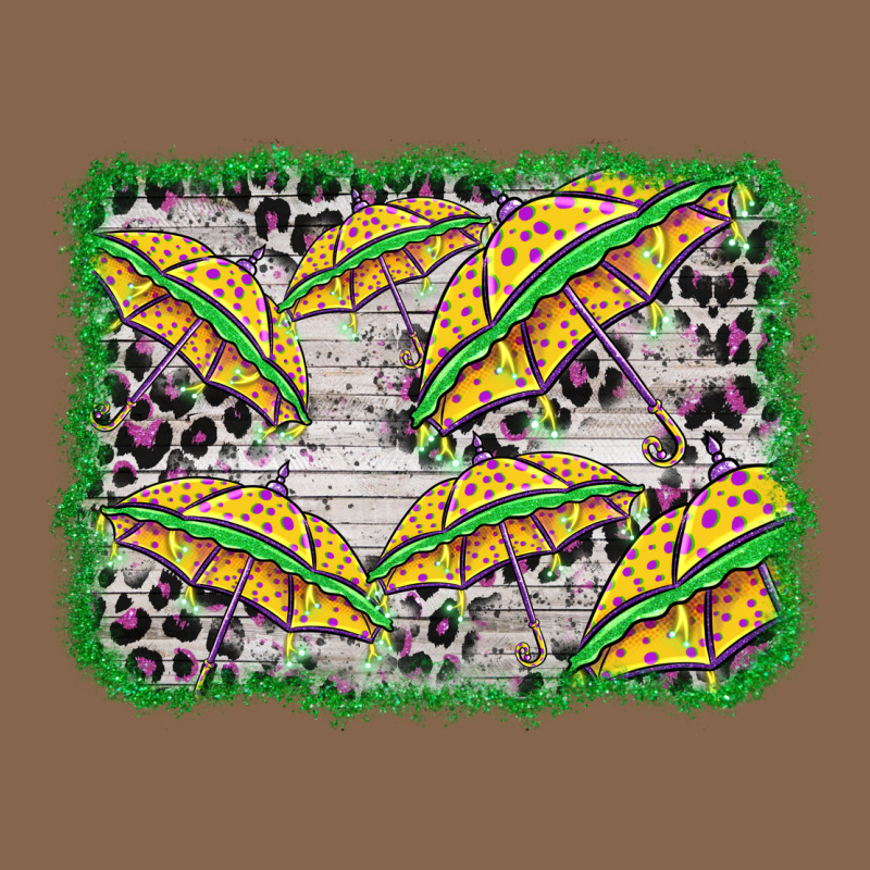 Mardi Gras Umbrella Background Premium Tee by BarkalooDesign | Teevron