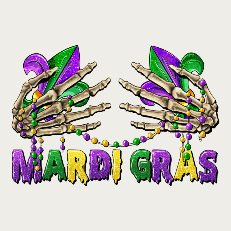 Mardi Gras Skeleton Hands Zipper Hoodie by CowGirlArtShop | Teevron