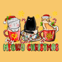 Meowy Christmas Cats Coffee Cups Vintage Hoodie | Teevron