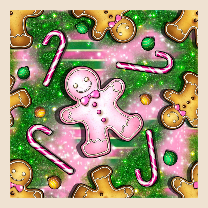 Christmas Smile Gingerbread Cookie Seamless Pattern Bbs Urban Heavy Tee by BundleAndBundleShop | Teevron