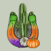 Horseshoe Halloween Cactus Ladies Tee | Teevron