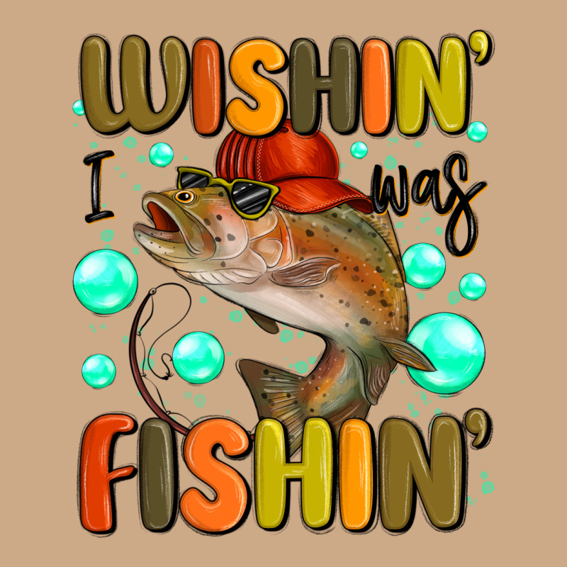 Wishing I Was Fishing Vintage Hoodie by MaliasSmallBusiness | Teevron