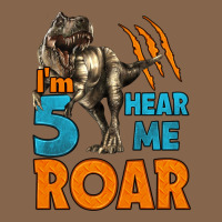 I'm Five Hear Me Roar Dinosaur Birthday Premium Tee | Teevron