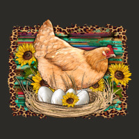 Western Farm Chicken Coop Animals Eggs Sunflowers Leopard Serape Woode Heavy Core Tee | Teevron
