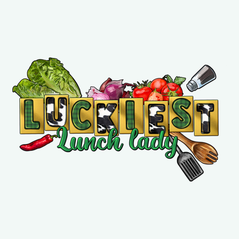 Luckiest Lunch Lady St. Patrick's Day Premium Hoodie by CowGirlArtShop | Teevron