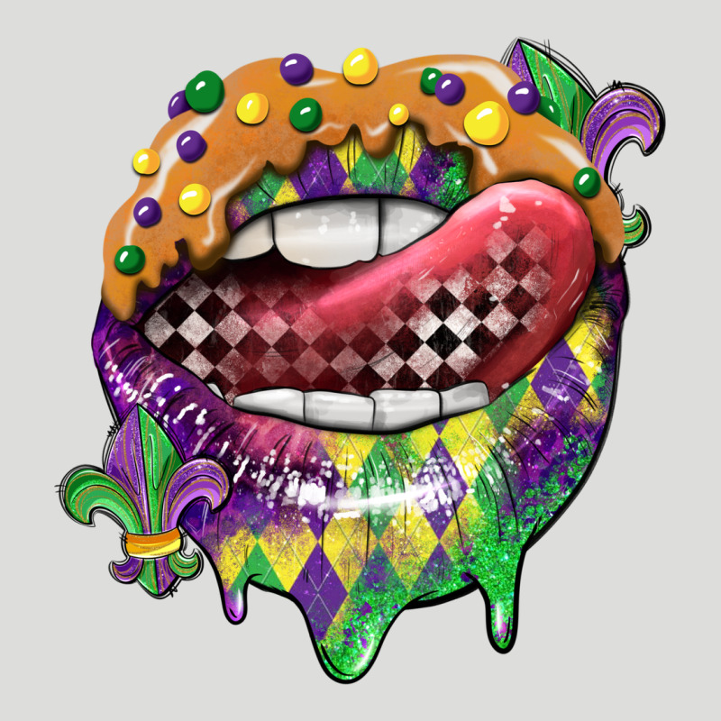 Mardi Gras Lips Zipper Hoodie by CowGirlArtShop | Teevron