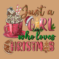 Pink Just A Girl Who Loves Christmas Vintage Tee | Teevron