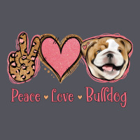 Peace Love Bulldog Vintage Hoodie | Teevron