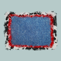 Cowhide Bandana Denim Background Heavy Core Tee | Teevron