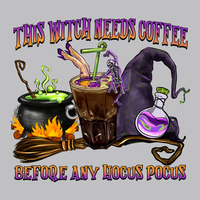 This Witch Needs Coffee Before Any Hocus Pocus Long Sleeve Tee by BarkalooDesign | Teevron
