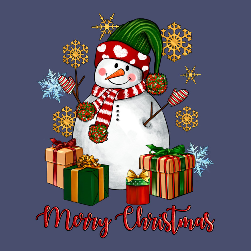 Snowman Merry Christmas Vintage Tee by NancyCooperArtShop | Teevron
