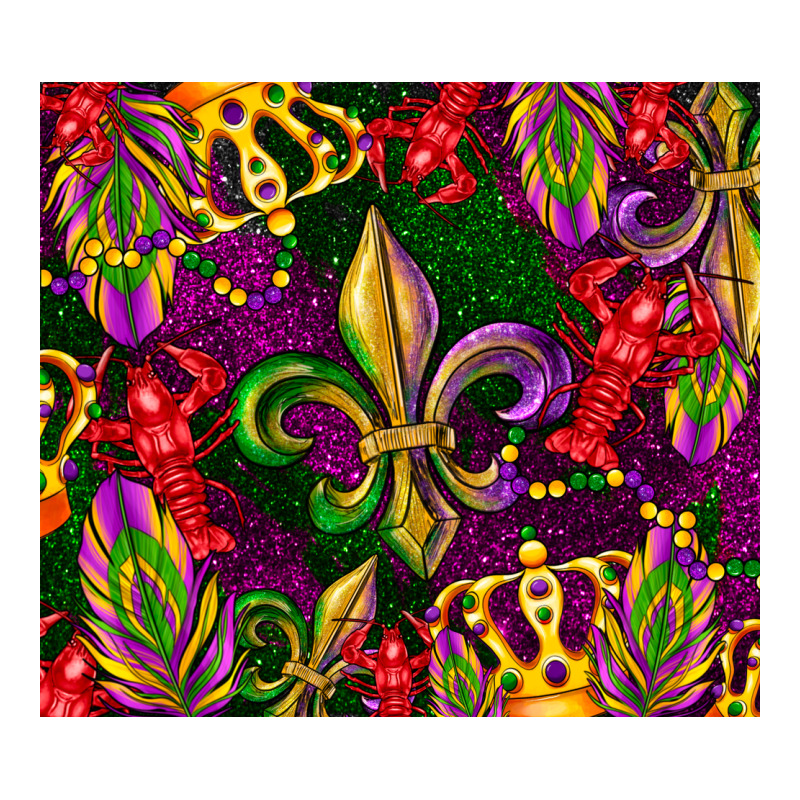 Mardi Gras Zipper Hoodie by CowGirlArtShop | Teevron