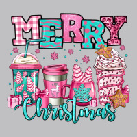 Merry Christmas Pink Coffee Cups Long Sleeve Tee | Teevron