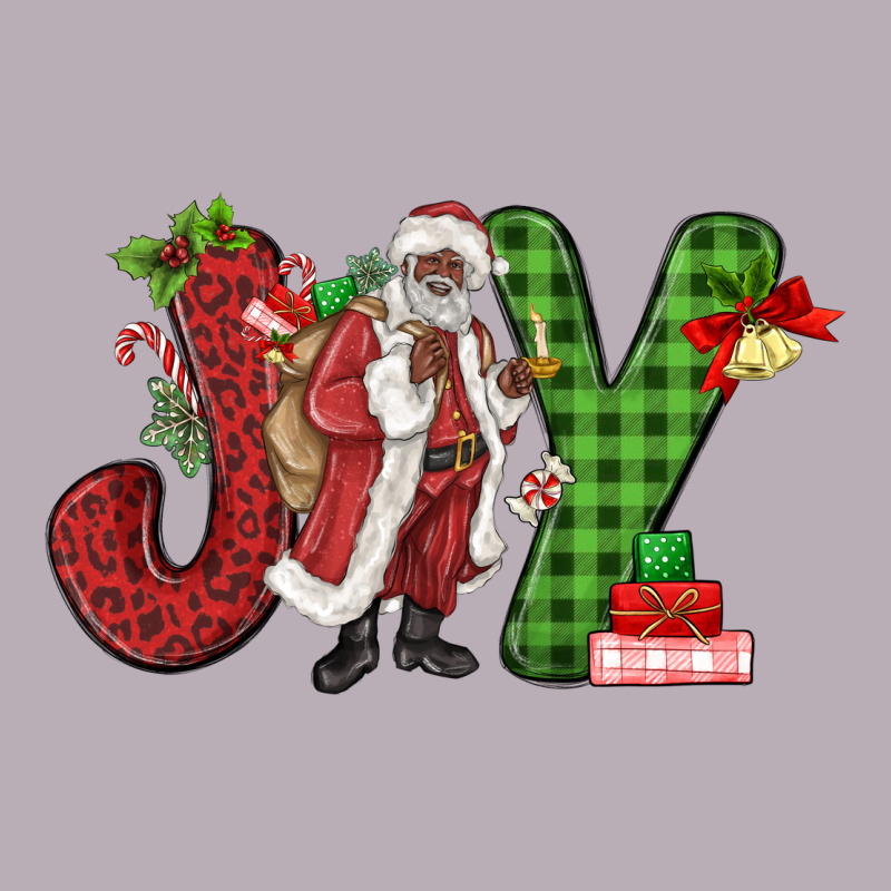 Joy Black Santa Vintage Tee by MaliasSmallBusiness | Teevron
