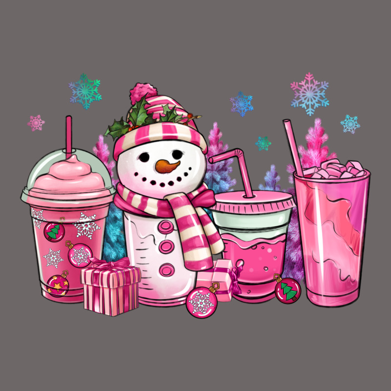 Pink Christmas Snowman Coffee Cups Classic Tee by MaliasSmallBusiness | Teevron
