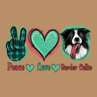 Peace Love Border Collie Vintage Hoodie | Teevron