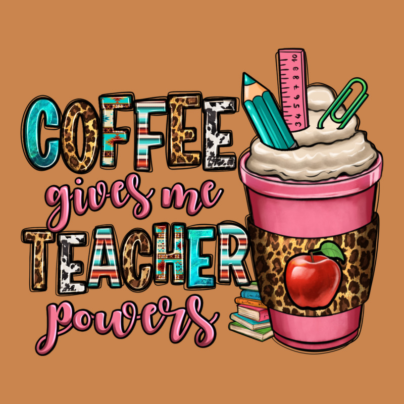 Coffee Gives Me Teacher Powers Heavyweight Hoodie by OliviaCreatesArt | Teevron