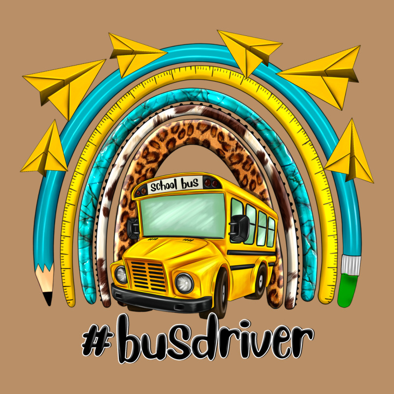 Bus Driver Rainbow Vintage Hoodie by NancyCooperArtShop | Teevron