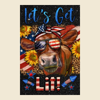 Western Let's Get Lit Cow Premium Tee | Teevron