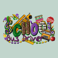 School Bus Driver Mardi Gras Zipper Hoodie | Teevron