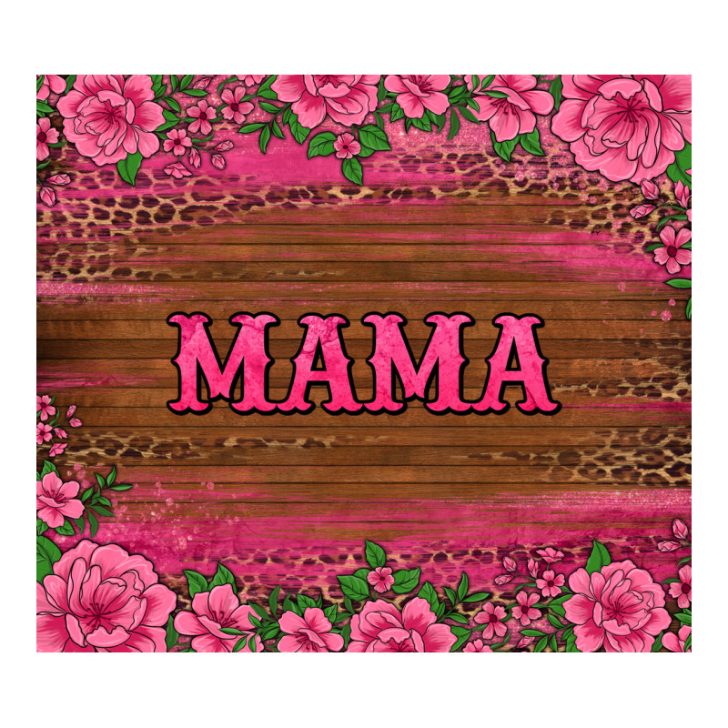 Floral Leopard Mama Tumbler Premium Tee by BarkalooDesign | Teevron