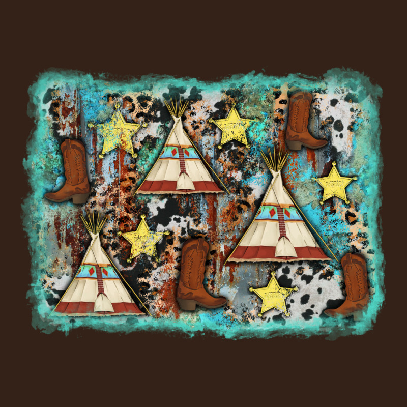 Tribe Tent Western Background Heavy Core Tee by AdoDesignShop | Teevron