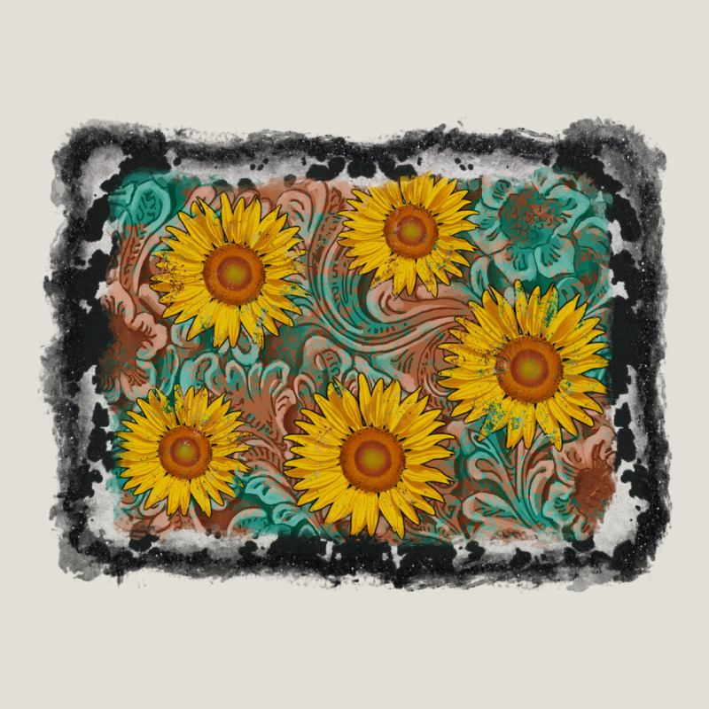 Leather Sunflower Background Heavy Core Tee by AdoDesignShop | Teevron